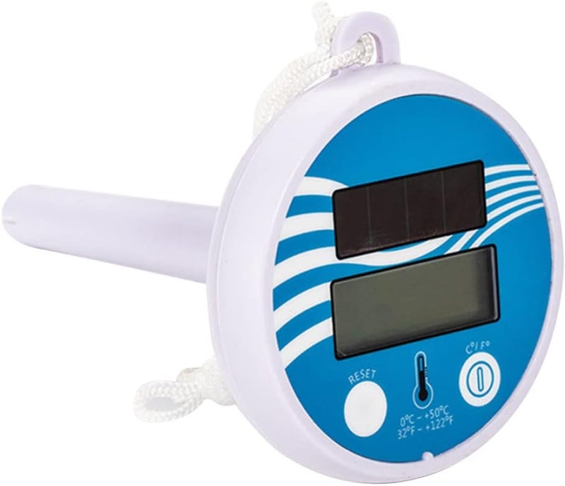 woobles Floating Pool Thermometer, Solar Powered Temperature Gauge with String, Shatter Resistant Water Thermometer for Swimming Pools Spa Hot Tub Pond - Image 1